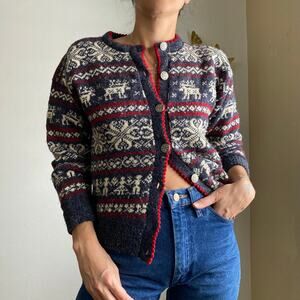 vintage wool cardigan